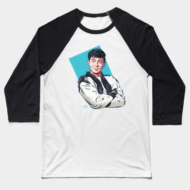 Matthew Broderick - An illustration by Paul Cemmick Baseball T-Shirt by PLAYDIGITAL2020